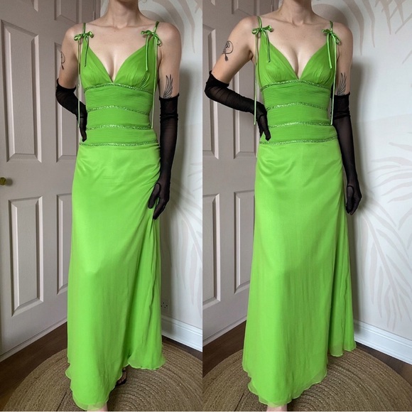 Silk Vintage Evening Gown - Picture 1 of 4